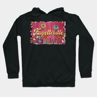 Classic Fayetteville Personalized Flowers Proud Name Hoodie